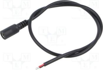 Cable; 2x0.5mm2; DC 5,5/2
