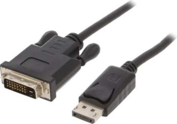 Cable; DisplayPort plug,DVI-D (24+1) plug