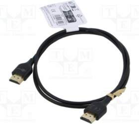 Cable; HDMI plug,both sides; 1m
