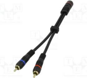 Cable; RCA socket,RCA plug x2