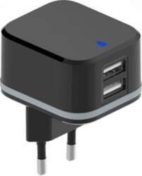 COMPACT CHARGER WITH DUAL USB OUTPUT