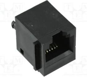 Connector: RJ12; socket; PIN: 6; unshielded