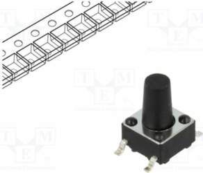 CONNFLY Microswitch TACT; SPST; Pos: 2
