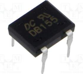 DC COMPONENTS Bridge rectifier: single-phase; 600V