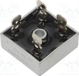 DC COMPONENTS Bridge rectifier: single-phase; Urmax: