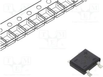 DC COMPONENTS Bridge rectifier: single-phase; Urmax: