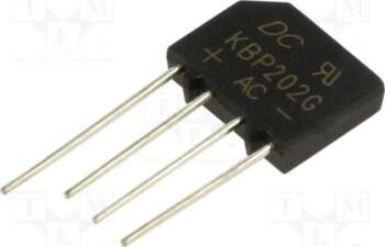 DC COMPONENTS Bridge rectifier: single-phase; Urmax: