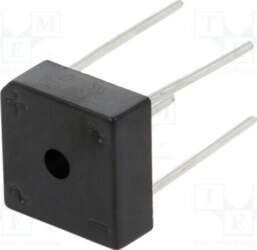 DC COMPONENTS Bridge rectifier: single-phase; Urmax: