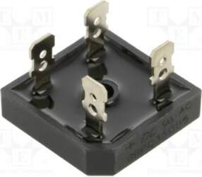 DC COMPONENTS Bridge rectifier: single-phase; Urmax: