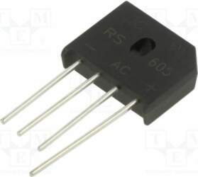 DC COMPONENTS Bridge rectifier: single-phase; Urmax: