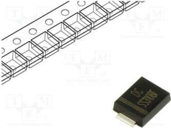 DC COMPONENTS Diode: Schottky rectifying; SMB