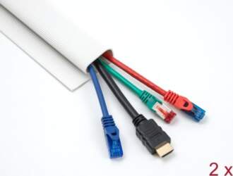Delock Cable Duct for under-table mounting