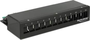 Delock Keystone Desktop Patch Panel 12