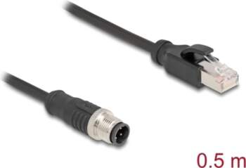 Delock M12 Adapter Cable D-coded 4