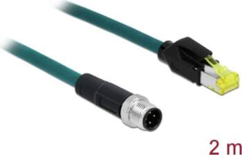 Delock Network cable M12 4 pin