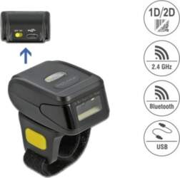 Delock Ring Barcode Scanner 1D and