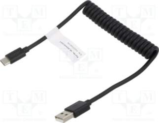DIGITUS Cable; coiled,USB 2.0