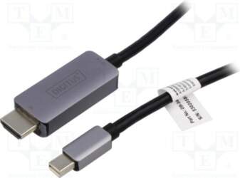 DIGITUS Cable; HDMI plug,mini DisplayPort