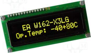 DISPLAY VISIONS Display: OLED; alphanumeric; 16x2