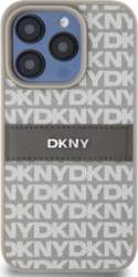 DKNY PU Leather Repeat Pattern Tonal