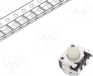 E-SWITCH Microswitch TACT; SPST; Pos: 2