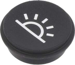 EAO Button; round; Ø21mm; black; 09