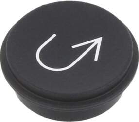 EAO Button; round; Ø21mm; black; 09