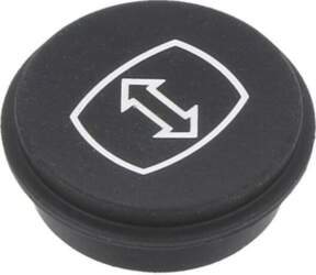 EAO Button; round; Ø21mm; black; 09
