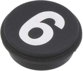 EAO Button; round; Ø21mm; black; Button