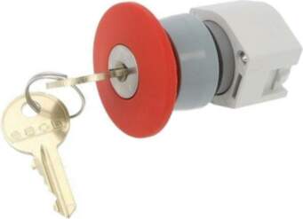 EAO Switch: emergency stop with key