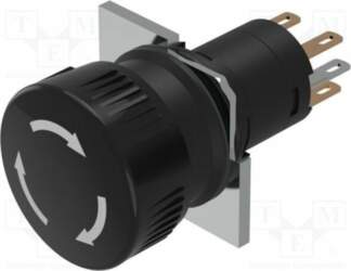 EAO Switch: push-button; 16mm; Stabl.pos: