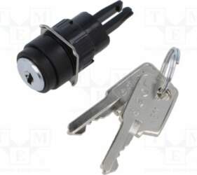 EAO Switch: rotary with key; 16mm