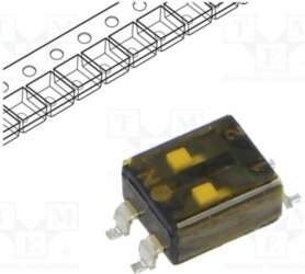 ECE Switch: DIP-SWITCH; Poles number: 2