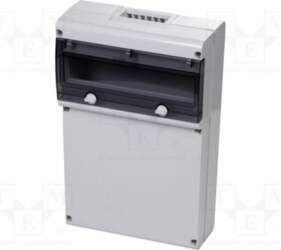 Enclosure: for modular components; grey; No