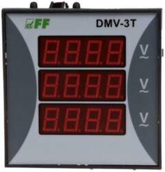 F&F Voltmeter; digital,mounting; 12÷400V; on