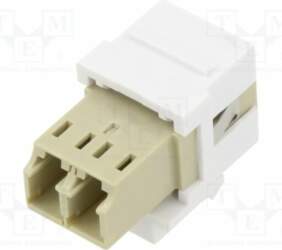 Fiber optic coupler; Keystone; LC duplex