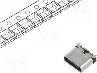 GCT Connector: USB C; socket; SMT