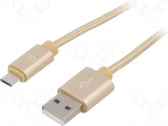 Gembird cotton braided micro USB cable