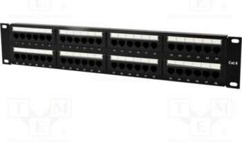 GEMBIRD Patch panel; Cablexpert; RACK; black