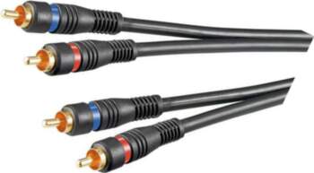 GOOBAY Cable; RCA plug x2,both