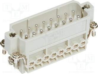 HARTING Connector: HDC; contact insert; male