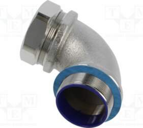 HELLERMANNTYTON 90° angled connector; Thread: metric