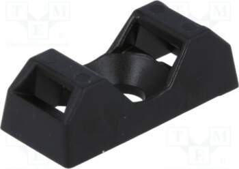HELLERMANNTYTON Holder; screw; UL94V-2; black; Tie