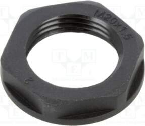 HELLERMANNTYTON Nut; M20; polyamide 66; black