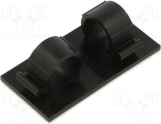 HELLERMANNTYTON Self-adhesive cable holder; Øbundle :