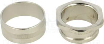 HELLERMANNTYTON Straight terminal connector; brass; HelaGuard