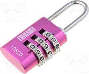 KASP Padlock; shackle,combination code; aluminium