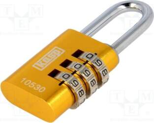KASP Padlock; shackle,combination code; aluminium