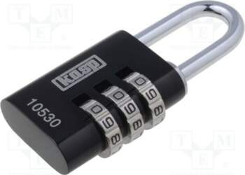 KASP Padlock; shackle,combination code; aluminium