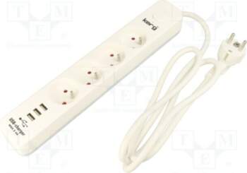KERG Plug socket strip: protective; Sockets: